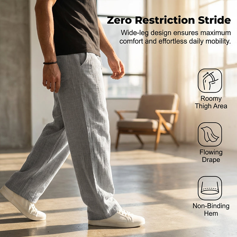 Everyday Breathable Straight Leg Comfort Trousers